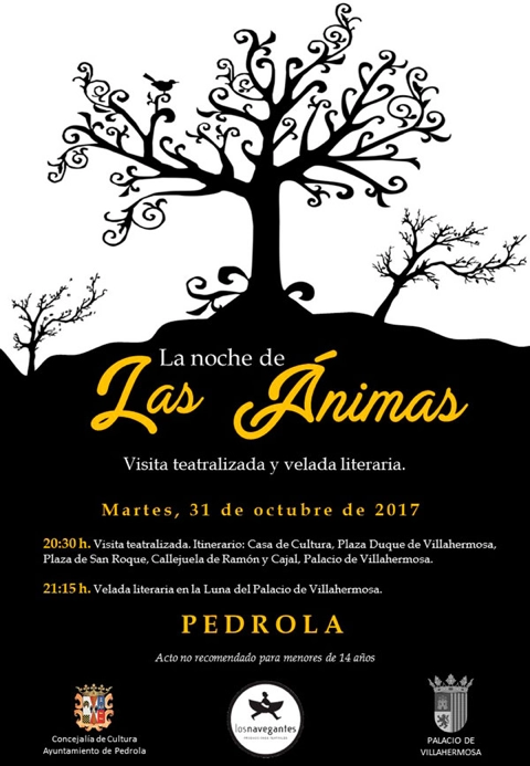 Creación de un espectáculo para la noche de las ánimas en Pedrola Cartel del espectáculo para la noche de las ánimas en Pedrola