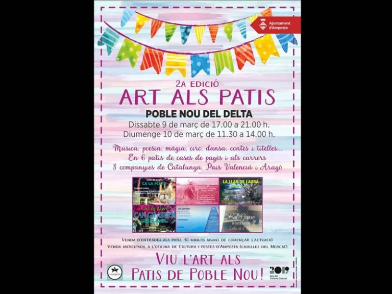 Cartel para el Festival Art als Patis, Poble Nou del Delta. 2018-2019 Cartel para el Festival Art als Patis, Poble Nou del Delta. 2018-2019