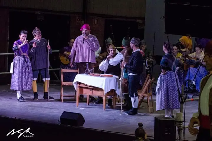 Teatralización en la Fiesta de la Faldeta. Fraga, 2019. Teatralización en la Fiesta de la Faldeta. Fraga, 2019.